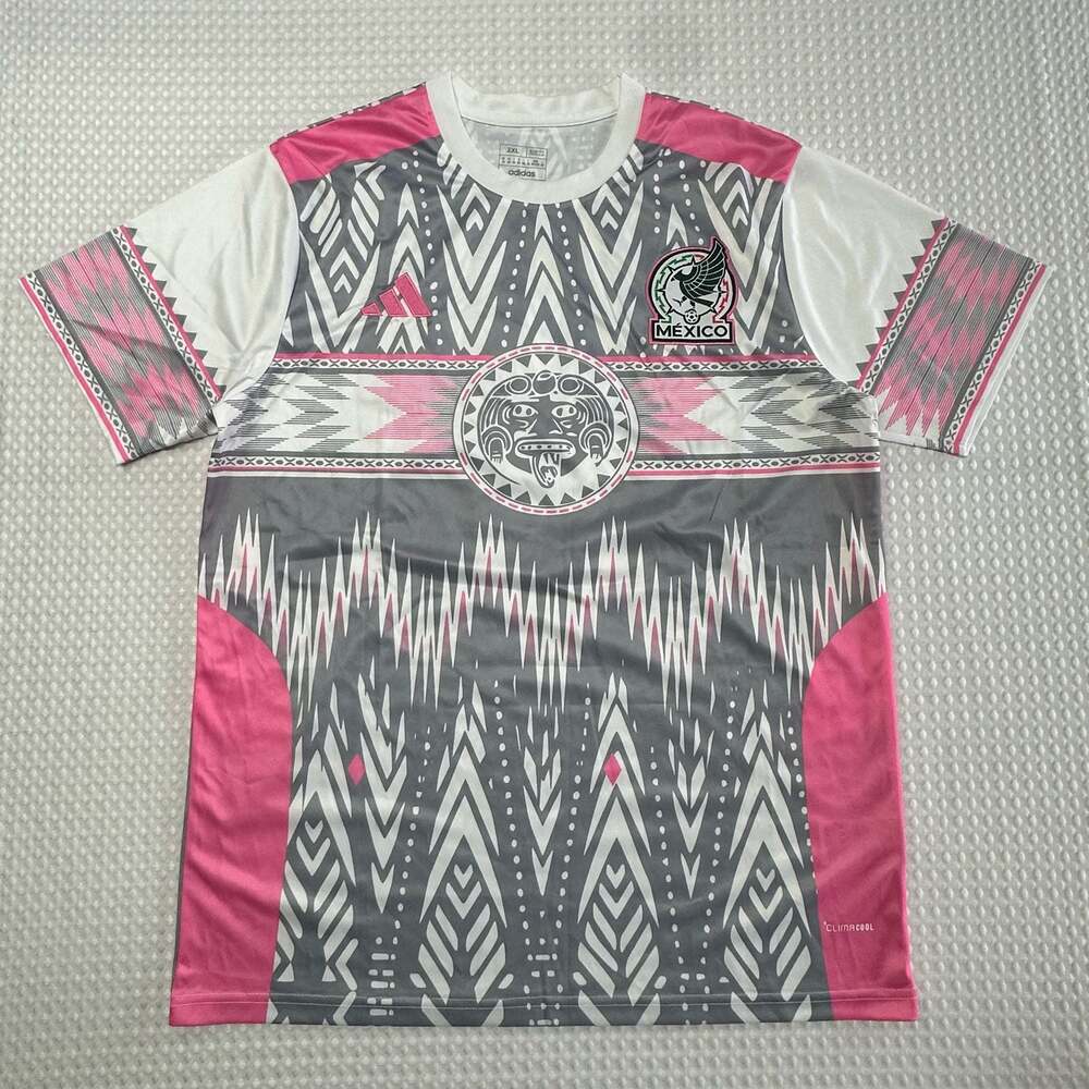 Adidas Mexico Special Edition Grey Pink Soccer Jersey 2XL Hormiga Glez 14